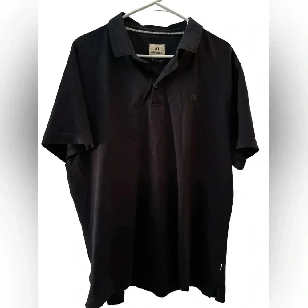 Mbrella navy cotton polo shirt